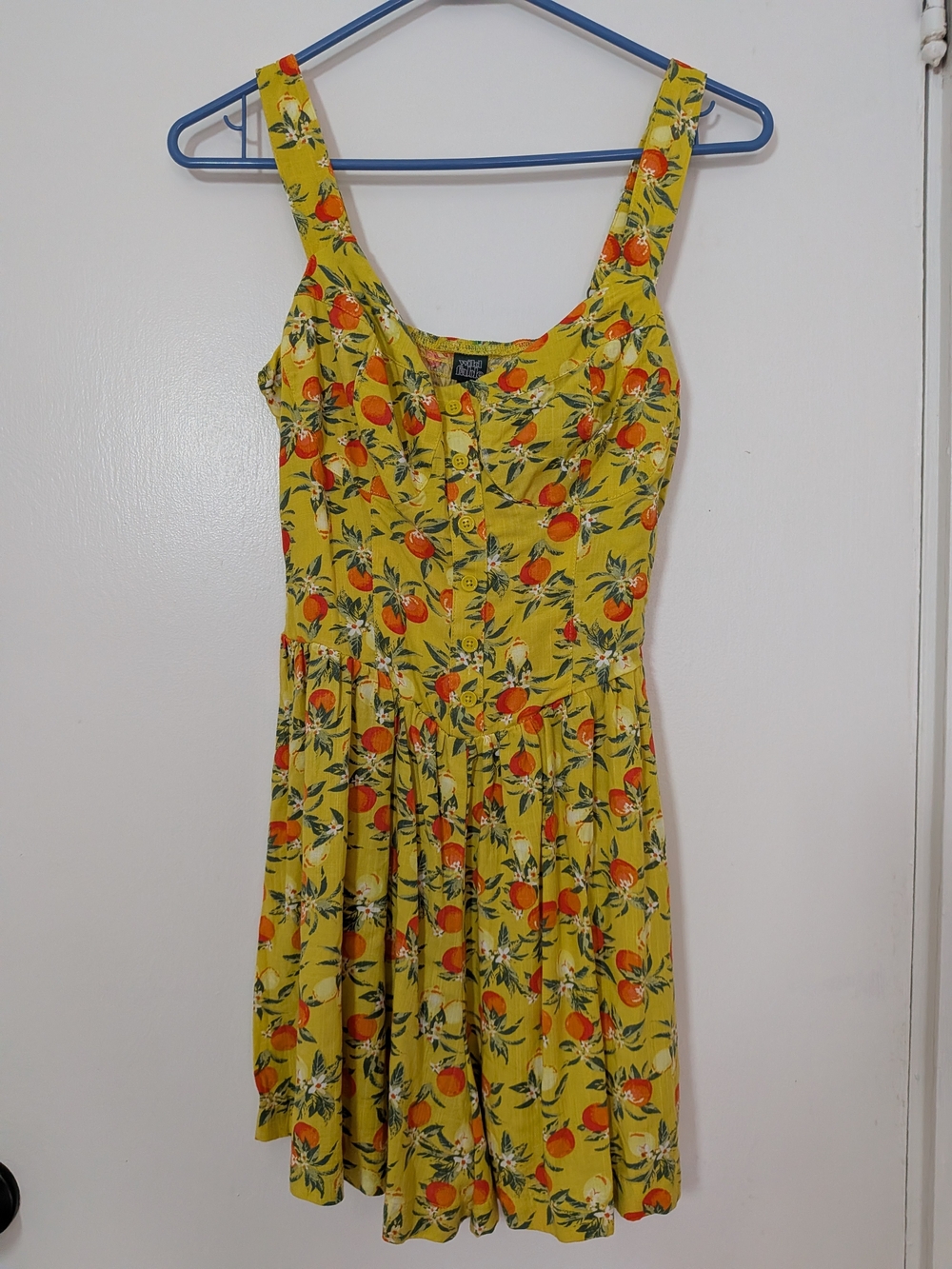 wild fable Yellow Citrus-Print Sleeveless Romper